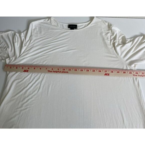 J.Jill Wearever Collection Size L Off White 3/4 Sleeves Top Large T Shirt Ivory - Picture 6 of 9
